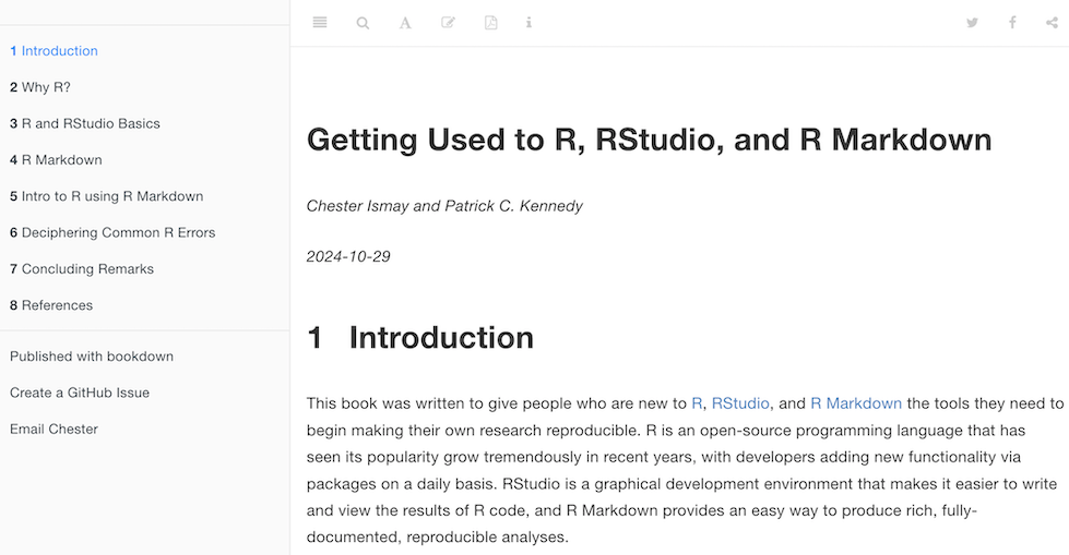 Preview of Getting Used to R, RStudio, and R Markdown.